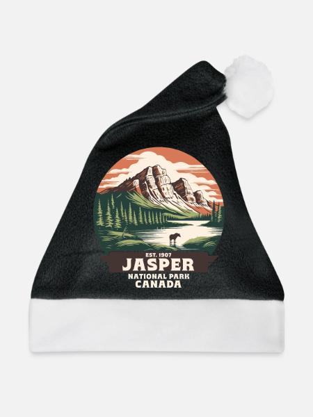 Jasper Nationalpark British Columia Kanada - Weihnachtsmütze - Schwarz/Weiß - Vorne