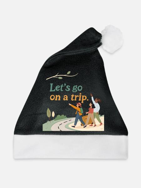 Travel - Weihnachtsmütze - Schwarz/Weiß