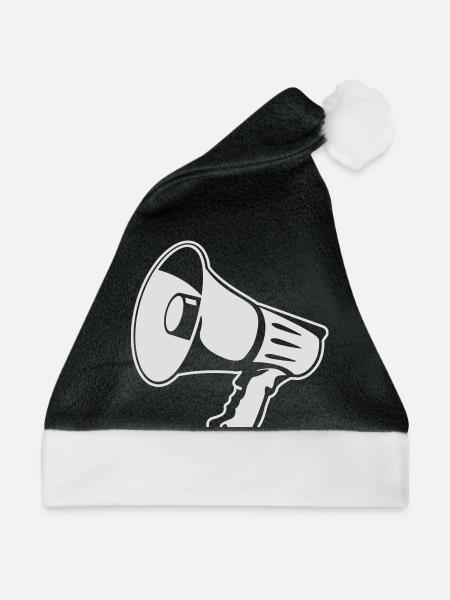 Megafon - Weihnachtsmütze - Schwarz/Weiß