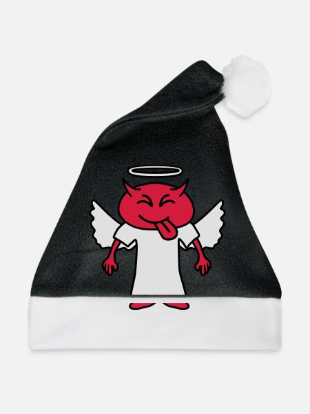 Cheeky Devil - Weihnachtsmütze - Schwarz/Weiß