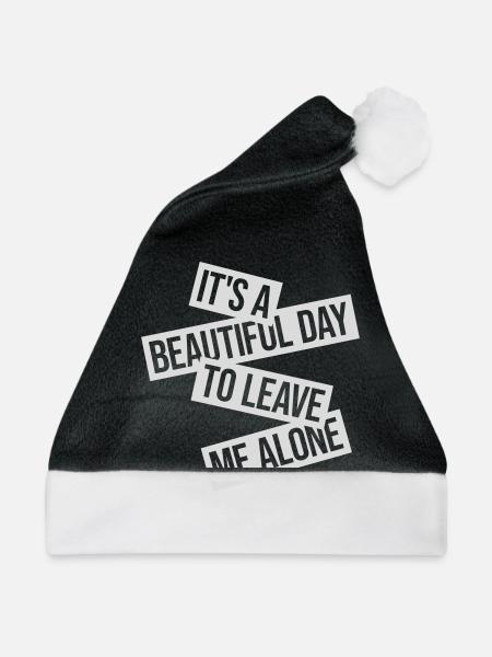 leave me alone day - Weihnachtsmütze - Schwarz/Weiß