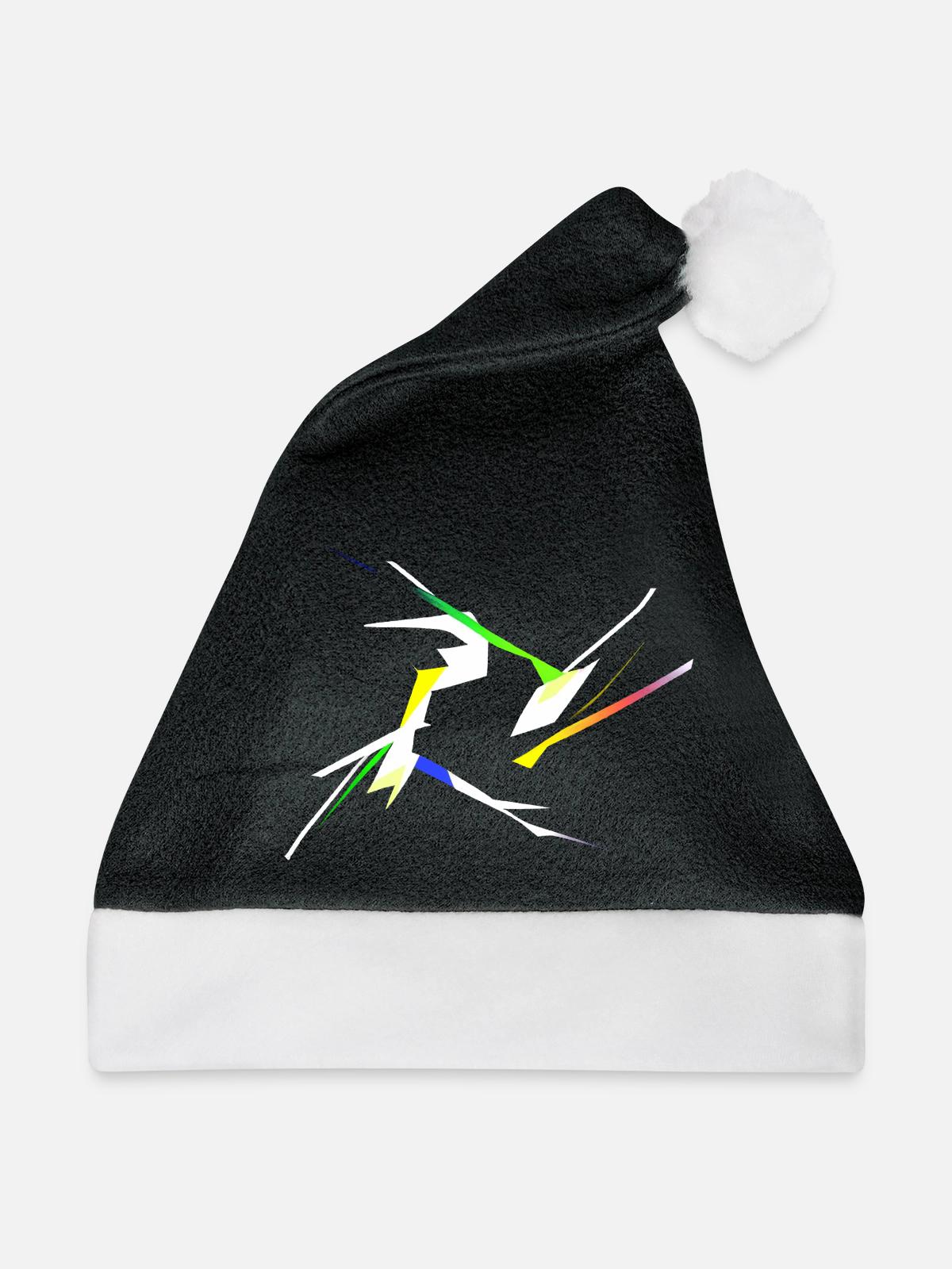 Modern Art - Weihnachtsmütze - Schwarz/Weiß - Vorne