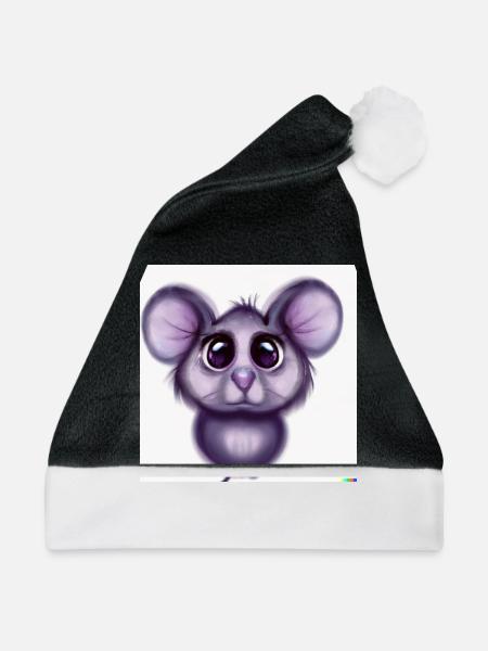 Sad Mouse - Weihnachtsmütze - Schwarz/Weiß - Vorne
