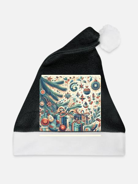 Bescherung - Weihnachtsmütze - Schwarz/Weiß