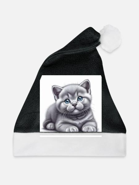 Britisch Kurzhaar - Weihnachtsmütze - Schwarz/Weiß