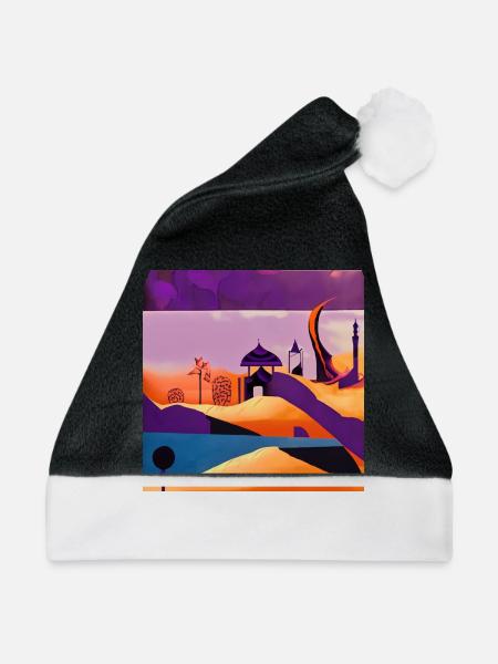 Leben in der Wüste - Weihnachtsmütze - Schwarz/Weiß