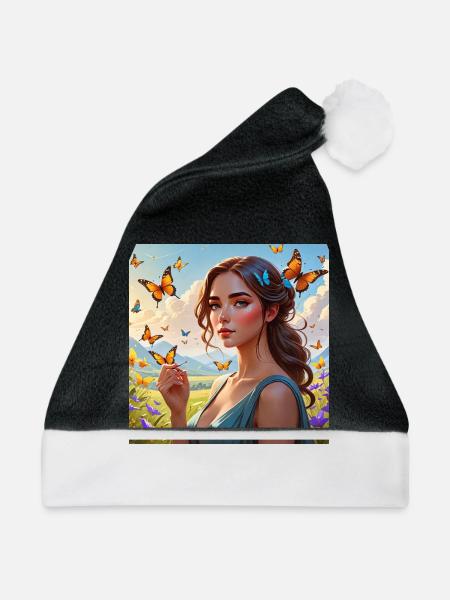 Ikone - Weihnachtsmütze - Schwarz/Weiß