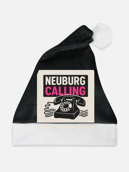 Neuburg is calling - Weihnachtsmütze - Schwarz/Weiß