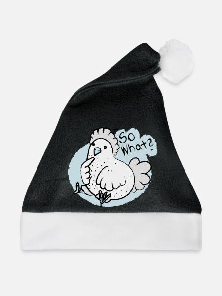 so what ? - Weihnachtsmütze - Schwarz/Weiß