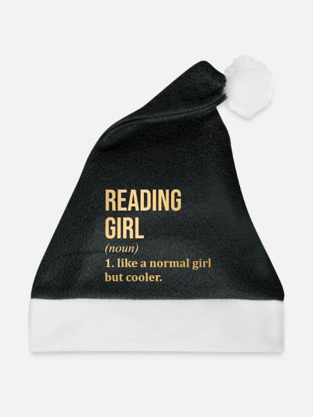 Lesen Lesen Lesen - Weihnachtsmütze - Schwarz/Weiß