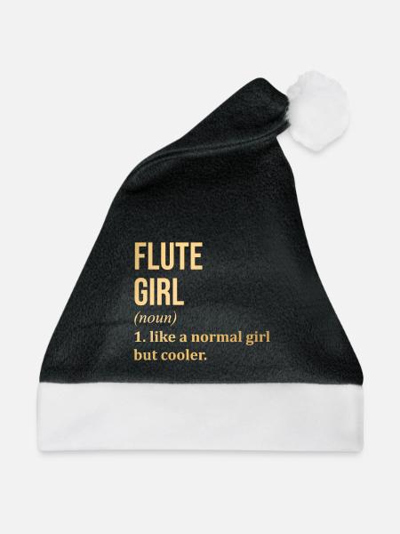 Flöte Flöte Flöte - Weihnachtsmütze - Schwarz/Weiß