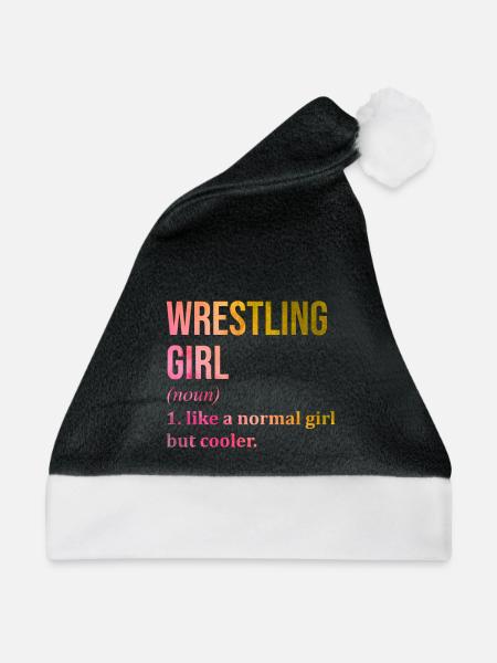 Wrestle Wrestle Wrestle - Weihnachtsmütze - Schwarz/Weiß