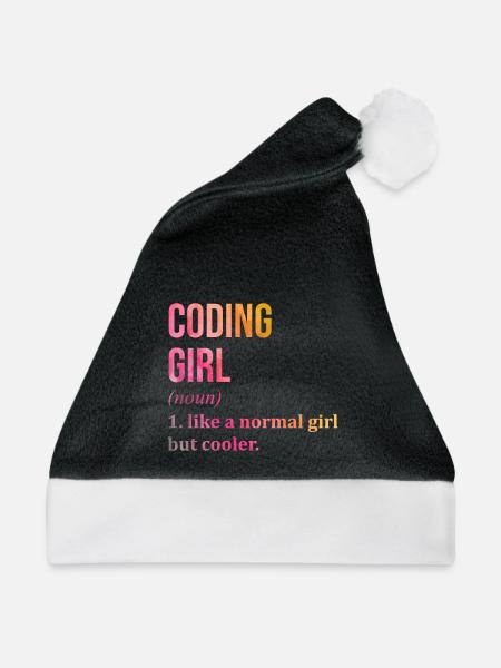 Codierung Codierung Codierung - Weihnachtsmütze - Schwarz/Weiß