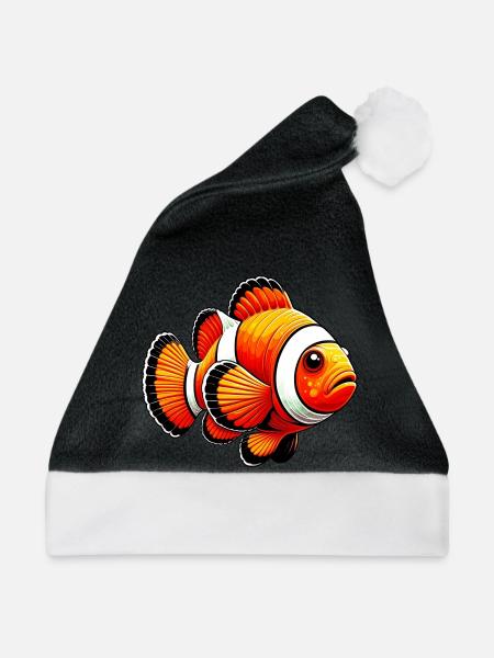 Clownfische - Weihnachtsmütze - Schwarz/Weiß