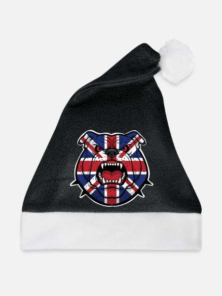 British Bulldog - Weihnachtsmütze - Schwarz/Weiß