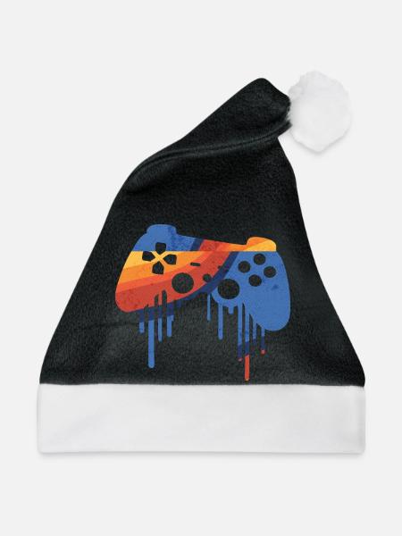 Gaming retro - Weihnachtsmütze - Schwarz/Weiß