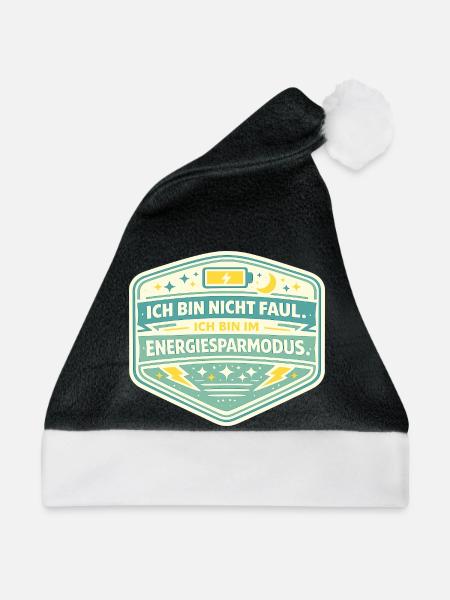 Ich bin im Energiesparmodus - Weihnachtsmütze - Schwarz/Weiß