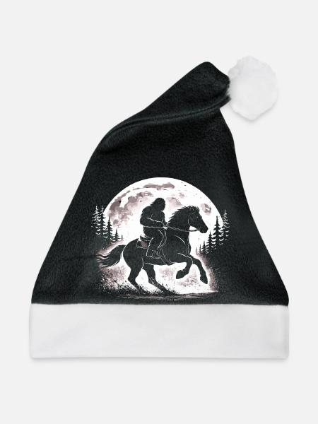 Bigfoot Reiten - Weihnachtsmütze - Schwarz/Weiß