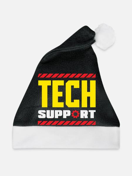 Tech Support Mitarbeiter Zahnrad Industrial - Weihnachtsmütze - Schwarz/Weiß