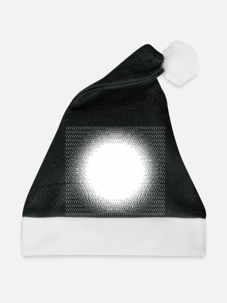 Halo-Dotburst-Kreis - Weihnachtsmütze - Schwarz/Weiß