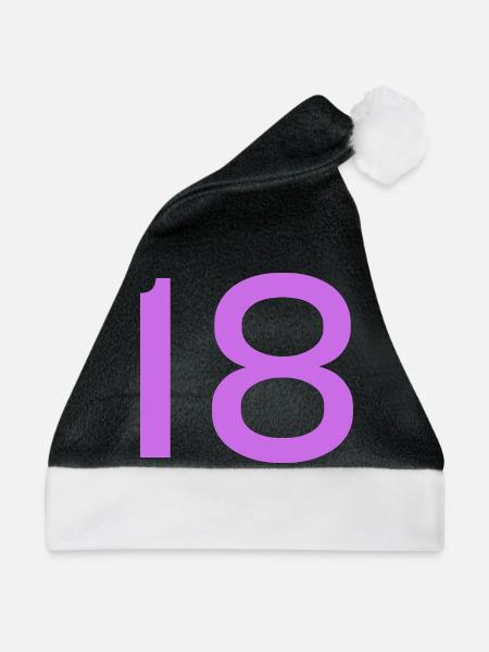 18 - Weihnachtsmütze - Schwarz/Weiß