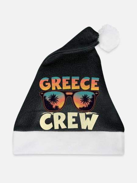Greece Crew - Weihnachtsmütze - Schwarz/Weiß