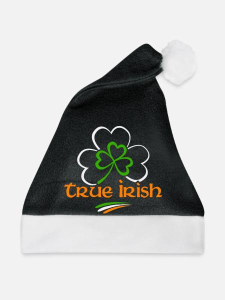 True Irish - Weihnachtsmütze - Schwarz/Weiß - Vorne