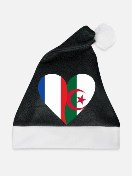 Frankreich Algerien | Französisch-algerisches Geschenk - Weihnachtsmütze - Schwarz/Weiß