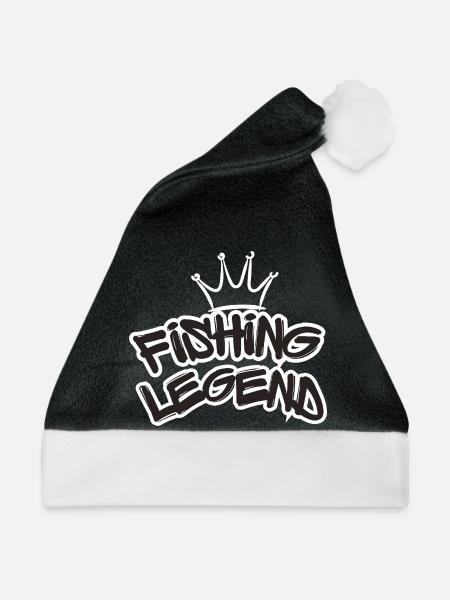 Fishing legend - Weihnachtsmütze - Schwarz/Weiß
