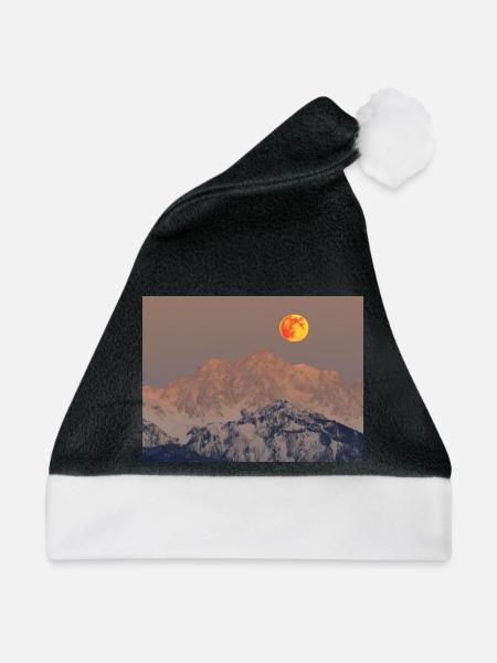 Mondberg - Weihnachtsmütze - Schwarz/Weiß