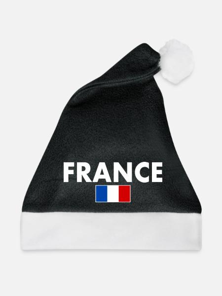 Frankreich - Weihnachtsmütze - Schwarz/Weiß
