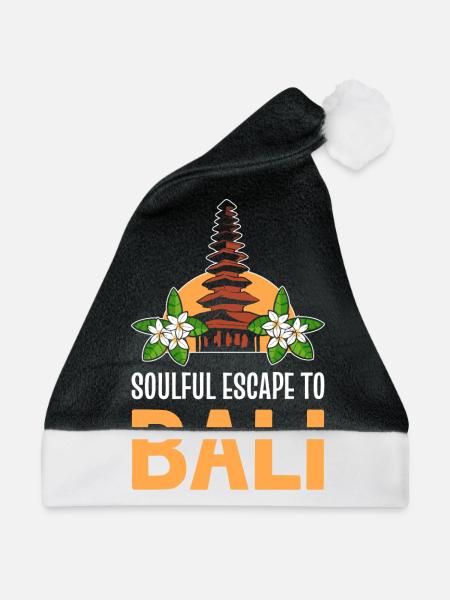 Bali - Weihnachtsmütze - Schwarz/Weiß - Vorne