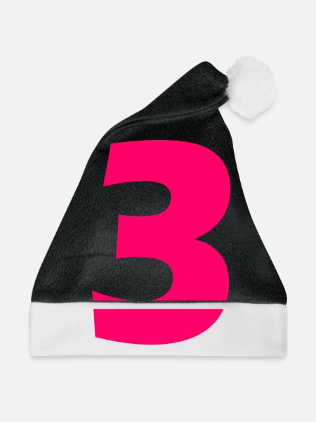 3 - Weihnachtsmütze - Schwarz/Weiß