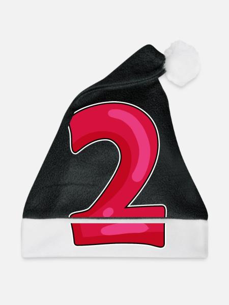 zwei - Weihnachtsmütze - Schwarz/Weiß