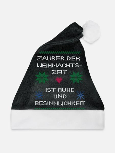 Weihnachten Ugly Christmas - Weihnachtsmütze - Schwarz/Weiß