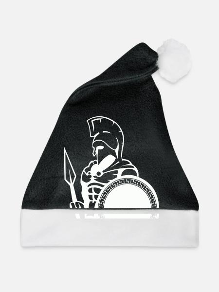 sparta warrior - Weihnachtsmütze - Schwarz/Weiß