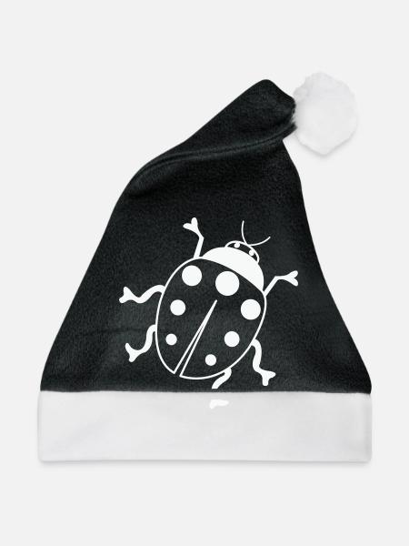 marienkäfer 01 - Weihnachtsmütze - Schwarz/Weiß