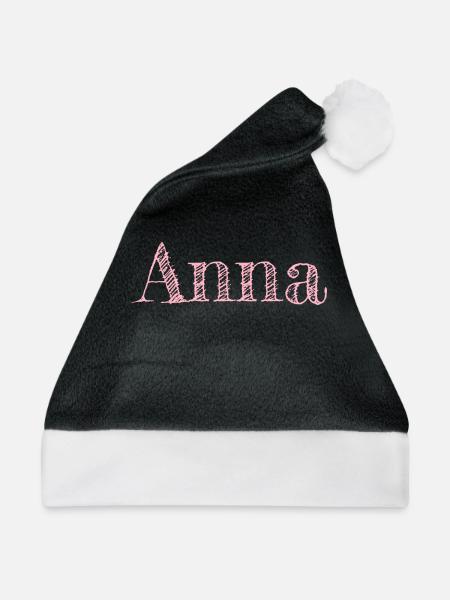 Anna - Weihnachtsmütze - Schwarz/Weiß