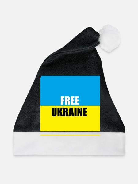 free ukraine - Weihnachtsmütze - Schwarz/Weiß