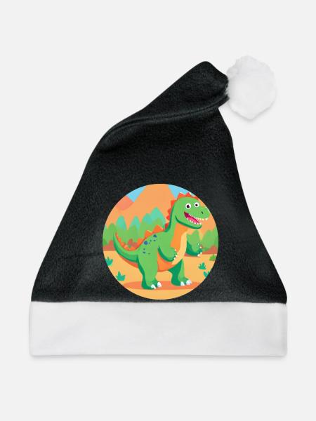 Dschungel-Dino-Spaß - Weihnachtsmütze - Schwarz/Weiß