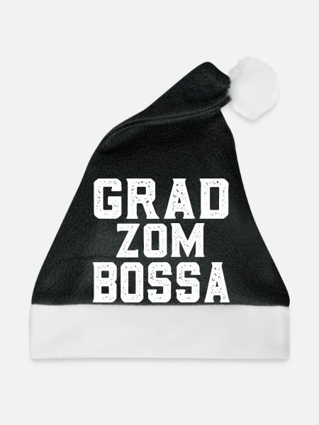 Grad zum Bossa - Weihnachtsmütze - Schwarz/Weiß - Vorne