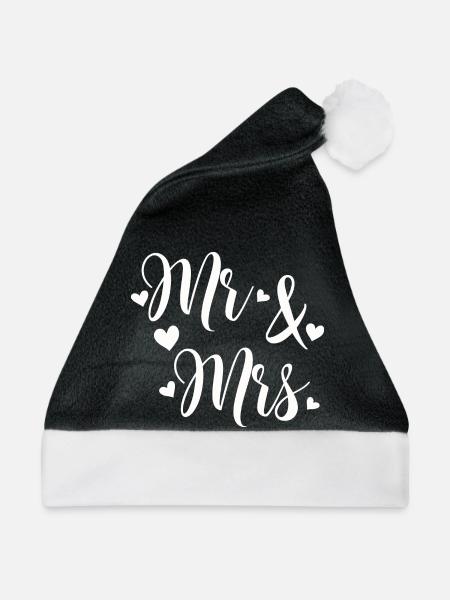 Herr Und Frau Weiß Liebe Drehbuch - Weihnachtsmütze - Schwarz/Weiß - Vorne