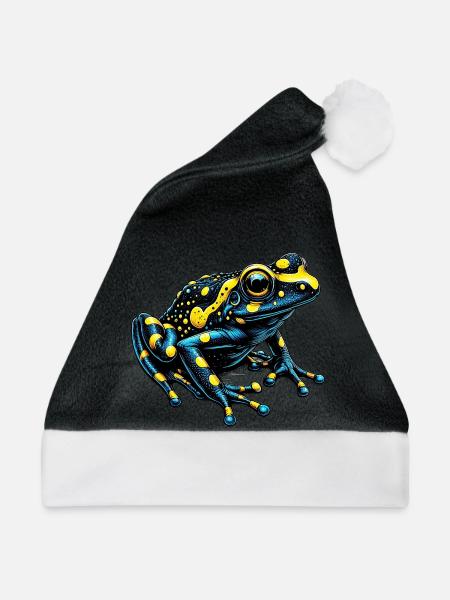 Frosch - Weihnachtsmütze - Schwarz/Weiß