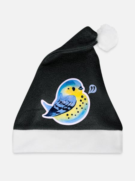 Meise - Weihnachtsmütze - Schwarz/Weiß - Vorne