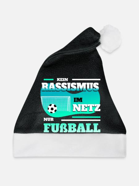 Kein Rassismus im Netz - Weihnachtsmütze - Schwarz/Weiß - Vorne