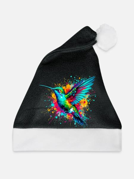Kolibri - Weihnachtsmütze - Schwarz/Weiß