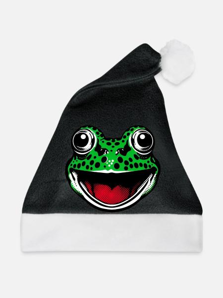 Frosch - Weihnachtsmütze - Schwarz/Weiß