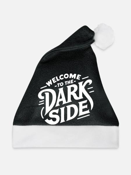 Die dunkle Seite (dunkel) - Weihnachtsmütze - Schwarz/Weiß