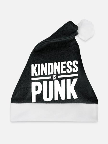 Freundlichkeit ist Punk - Weihnachtsmütze - Schwarz/Weiß