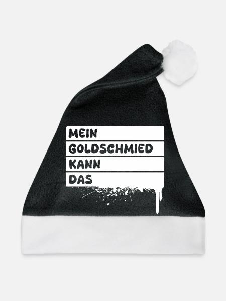 Goldschmied als Beruf - Weihnachtsmütze - Schwarz/Weiß